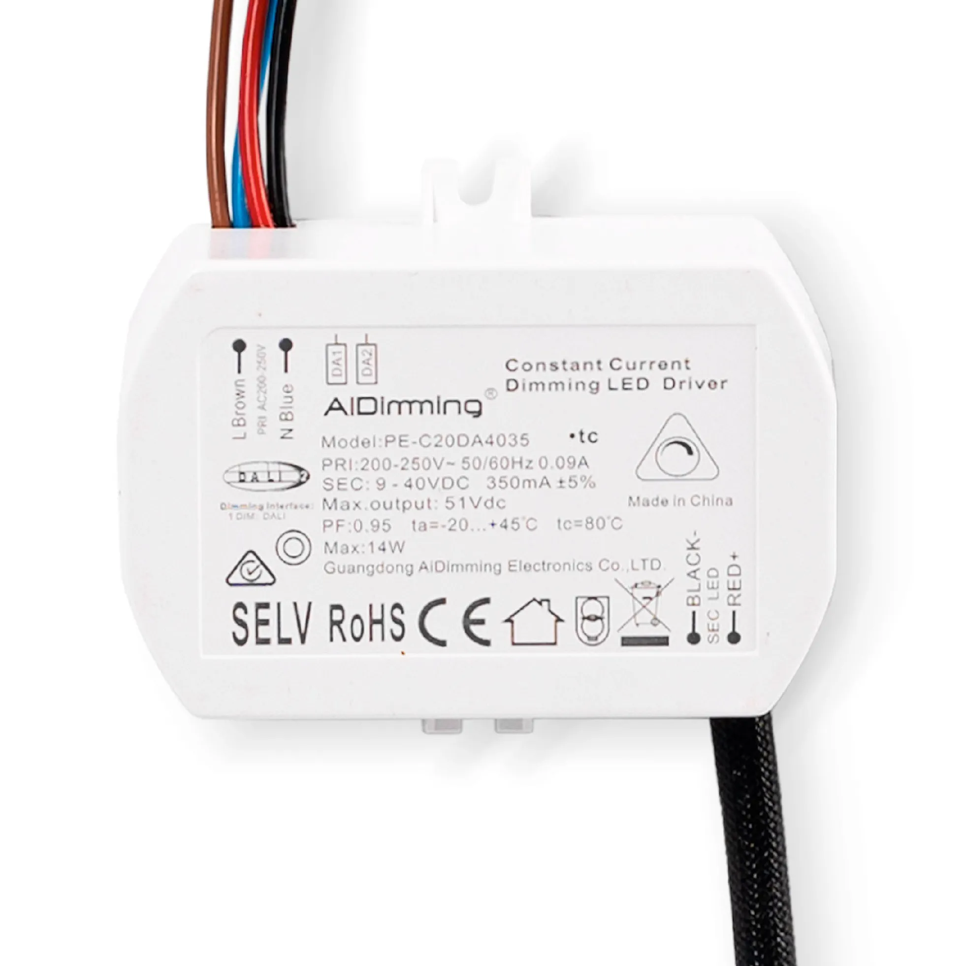 Módulo LED 15W para aro downlight MR16/GU10 - Regulable por DALI - 45º - CRI 90