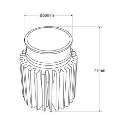 Módulo LED 15W para aro downlight MR16/GU10 - Regulable por DALI - 45º - CRI 90