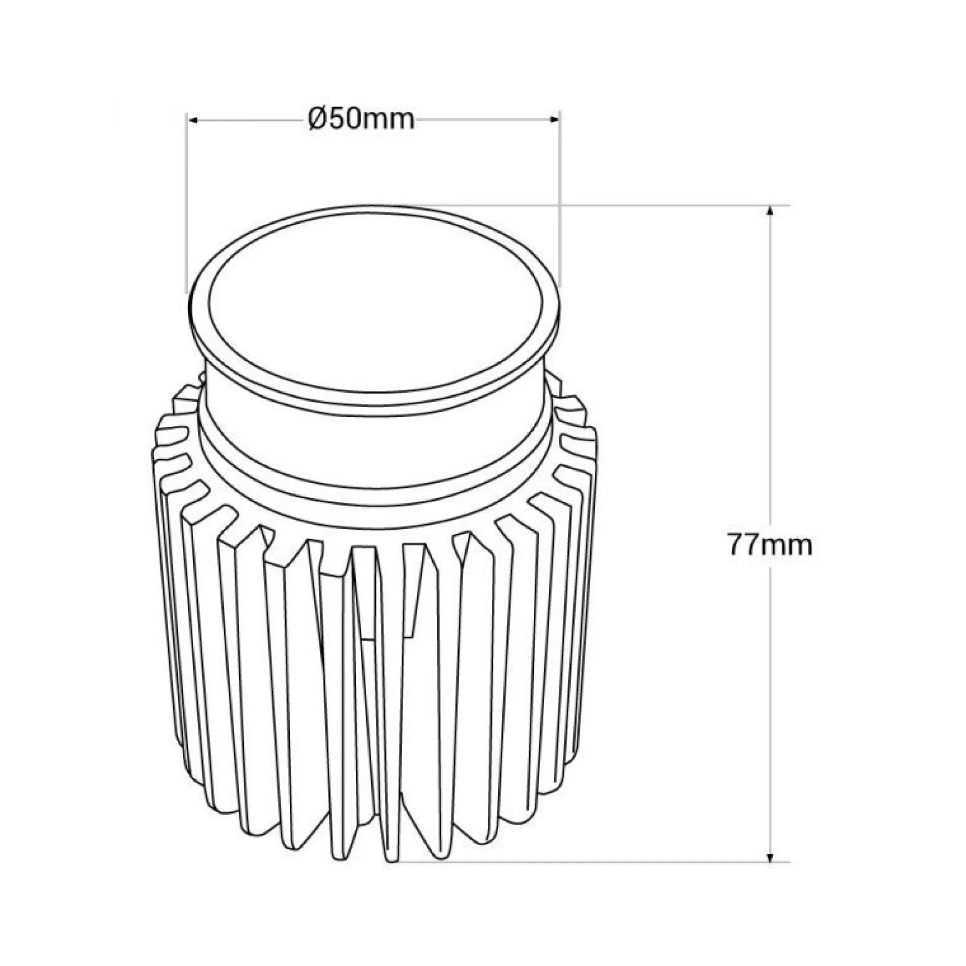 Módulo LED 15W para aro downlight MR16/GU10 - Regulable por DALI - 45º - CRI 90