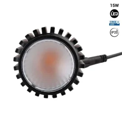 Módulo LED 15W para aro downlight MR16/GU10 - 45º - CRI 90