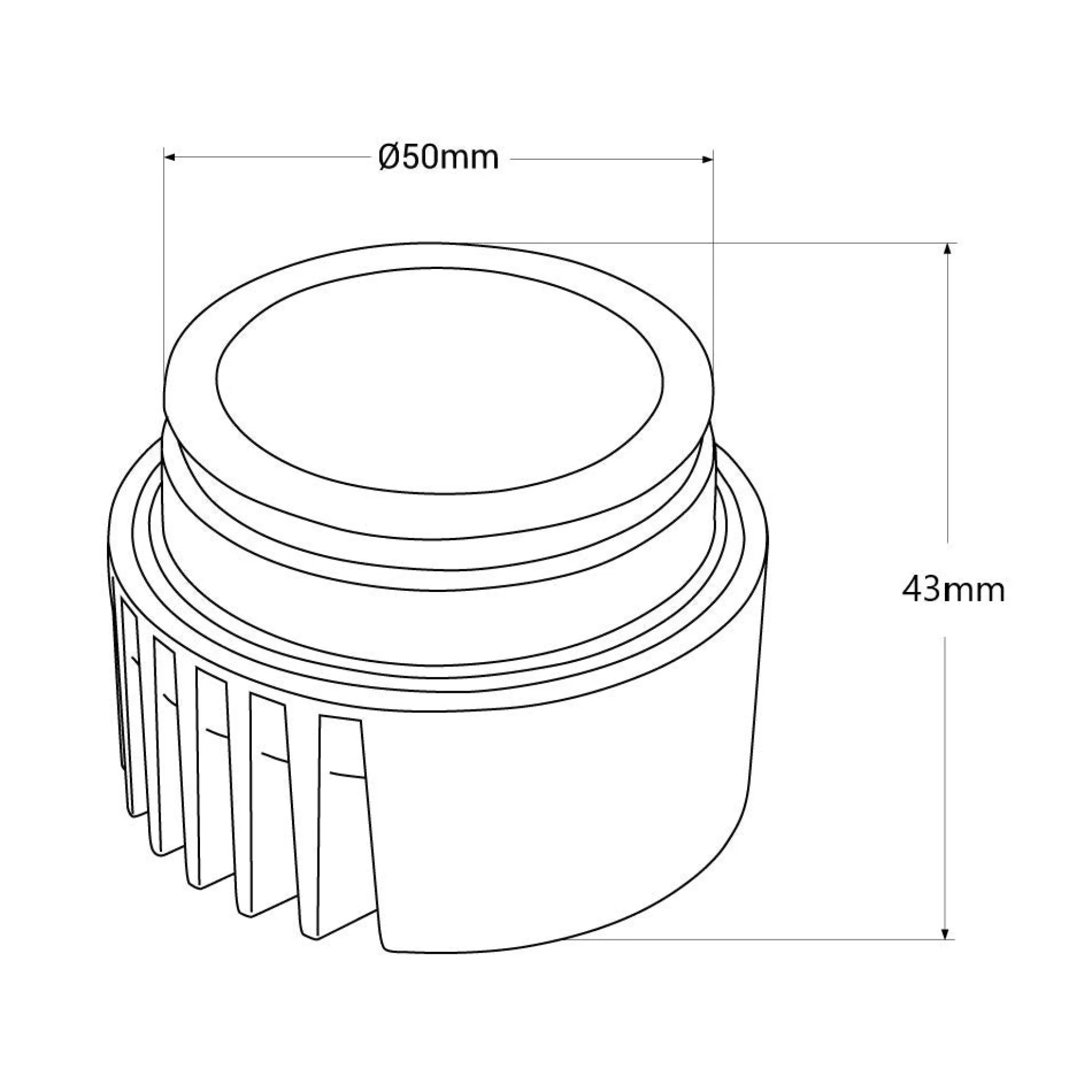 Módulo LED 7W para aro downlight MR16/GU10 - Regulable por TRIAC - 45º - CRI 90