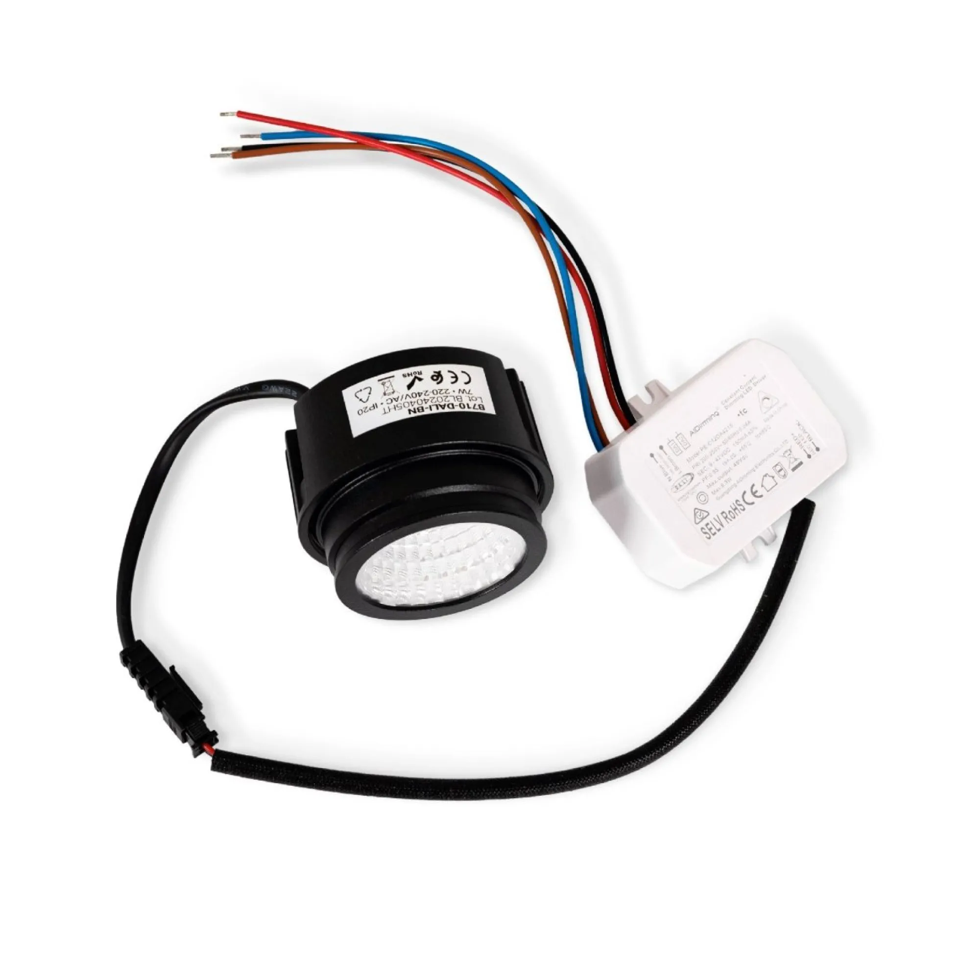 Módulo LED 7W para aro downlight MR16/GU10 - Regulable por DALI - 45º - CRI 90
