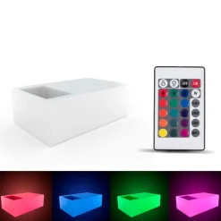 Mesa luminosa LED RGBW con bandeja para hielo  - 24W - Recargable