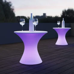 Mesa luminosa LED RGBW - 58 x Ø60 cm - 12W - Recargable