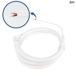 Neón LED flexible 360º circular - Ø22mm - 2 metros - 24V DC - 240Ch/m - 19,2W/m - IP65