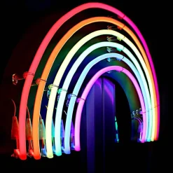 Neón LED flexible circular RGB - 24 V - Instalación sobre superficie - Ø20mm - 5 metros - 22W/m - Kit completo - IP67