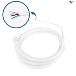 Neón LED flexible 360º circular RGB - Ø22mm - 2 metros - 24V DC- 240Ch/m - 28W/m - IP65