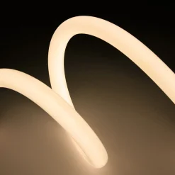 Neón LED flexible circular - 24V DC - Instalación sobre superficie - Ø20mm - 5 metros - 13W/m - Kit completo -  IP67