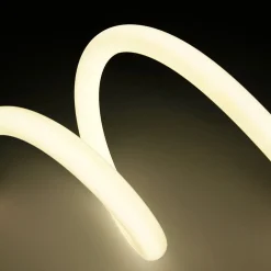Neón LED flexible circular - 24V DC - Instalación sobre superficie - Ø20mm - 5 metros - 13W/m - Kit completo -  IP67