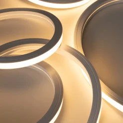 Neón LED flexible 3D  24V DC - 16x16mm - 5 metros - Kit completo - 12W/m - IP67 - Curvatura vertical y horizontal