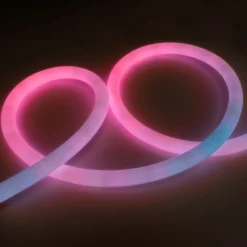 Neón LED flexible RGB inteligente IC - 360º circular - Ø22mm - 4 metros - 12V DC - 28W/m - IP65