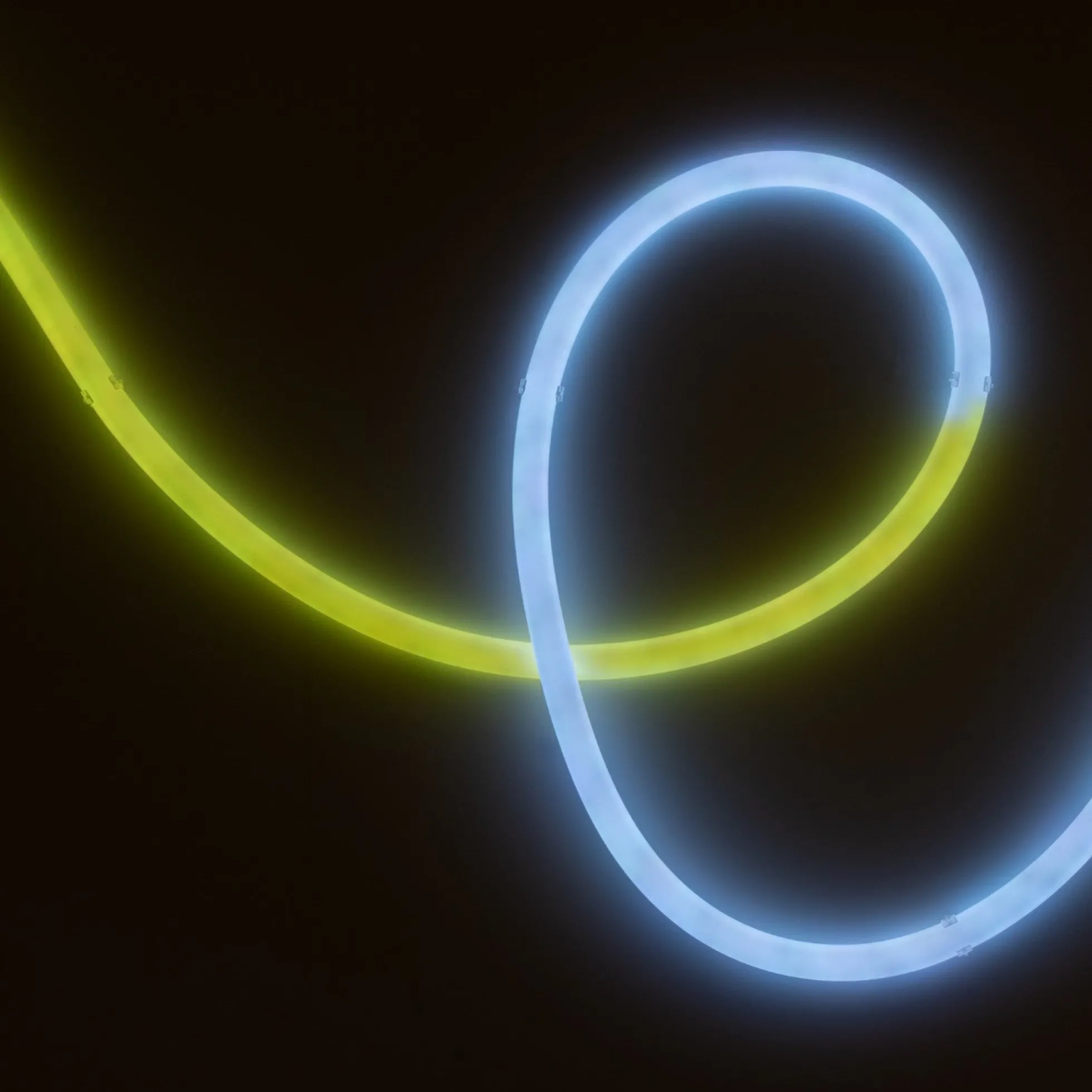 Neón LED flexible RGB inteligente IC - 360º circular - Ø22mm - 4 metros - 12V DC - 28W/m - IP65