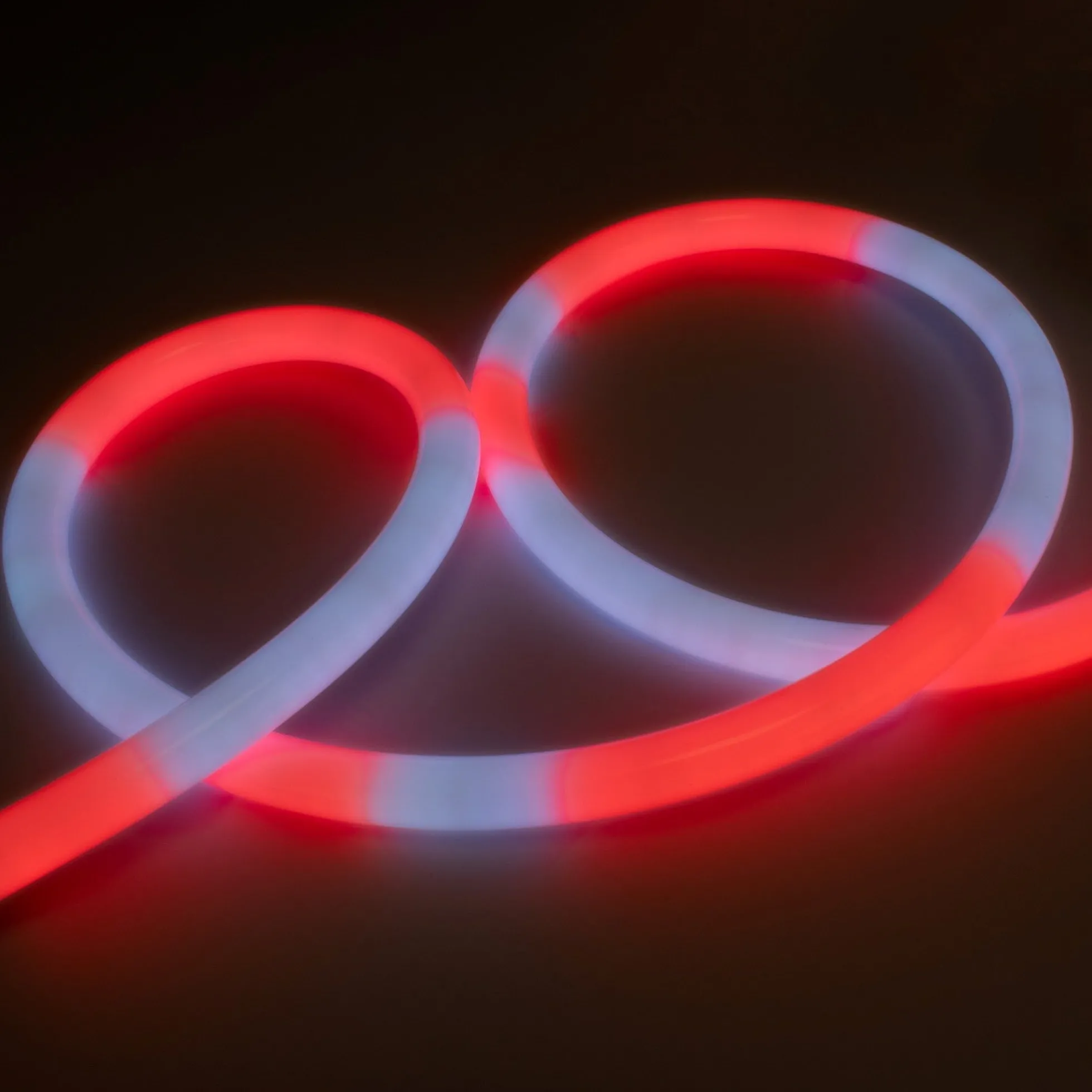 Neón LED flexible RGB inteligente IC - 360º circular - Ø22mm - 4 metros - 12V DC - 28W/m - IP65