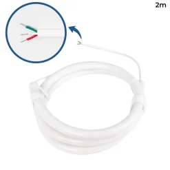 Neón LED flexible RGB inteligente IC - 360º circular - Ø22mm - 2 metros - 12V DC - 28W/m - IP65