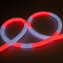 Neón LED flexible RGB inteligente IC - 360º circular - Ø22mm - 2 metros - 12V DC - 28W/m - IP65