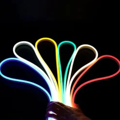 Neón LED flexible RGB 24V DC - 13X6mm - 5 metros - Kit completo - 11W/m - IP67 - Curvatura lateral