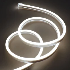 Neón LED flexible 24V DC - 4x10mm - 5 metros - Kit completo - IP67 - 11W/m - Curvatura lateral
