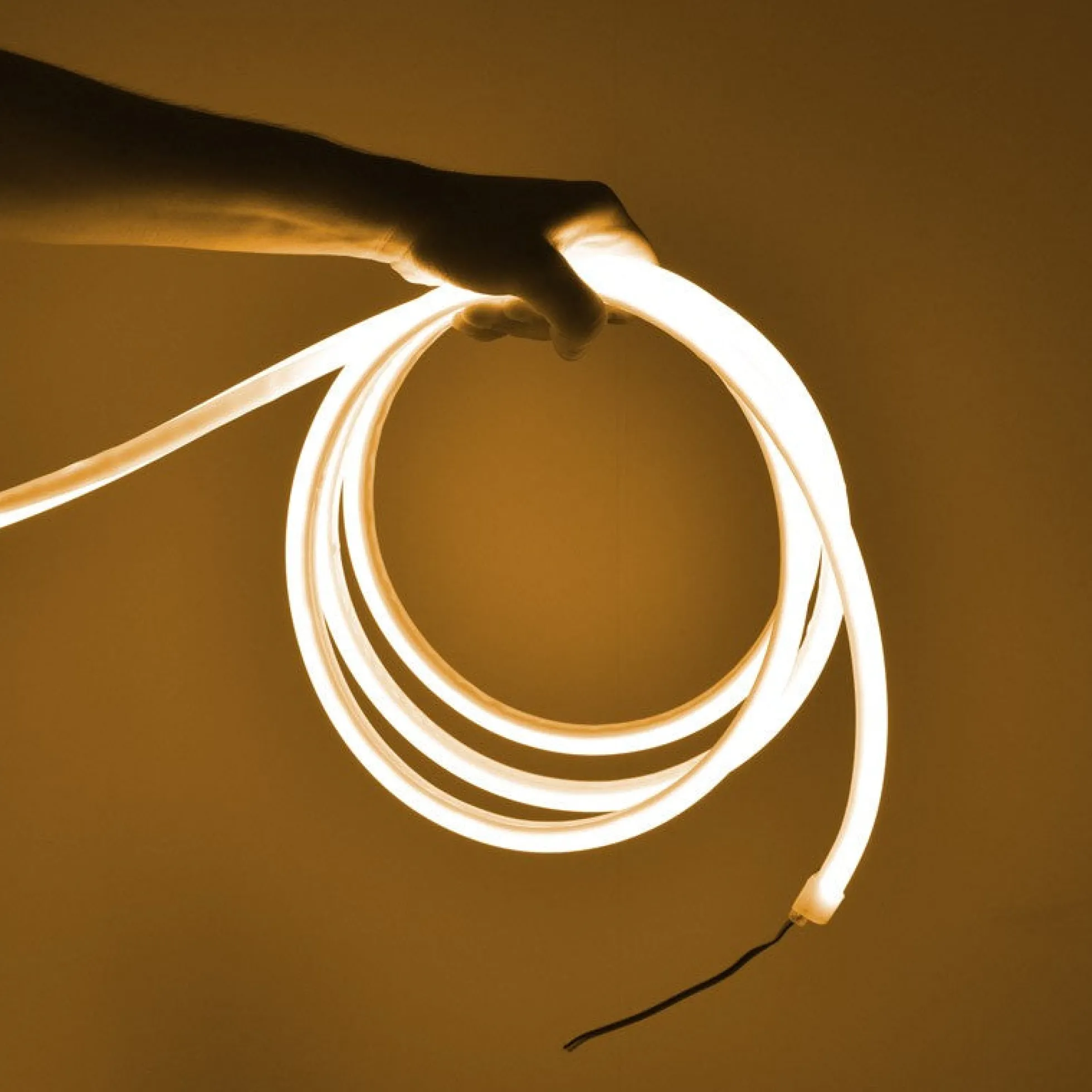 Neón LED flexible 24V DC - 12x12mm - 10 metros - Kit completo - 11W/m - IP67 - Curvatura vertical
