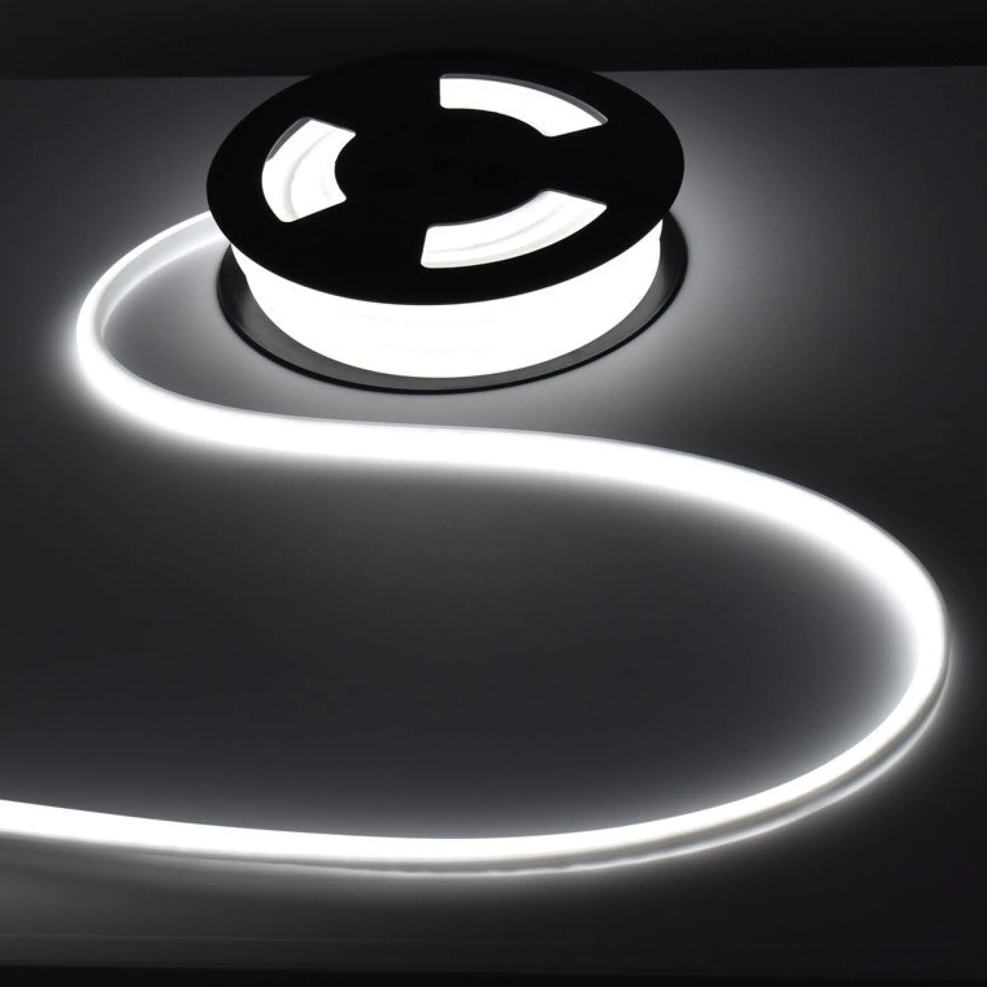 Neón LED flexible 24V DC - 12x12mm - 10 metros - Kit completo - 11W/m - IP67 - Curvatura vertical