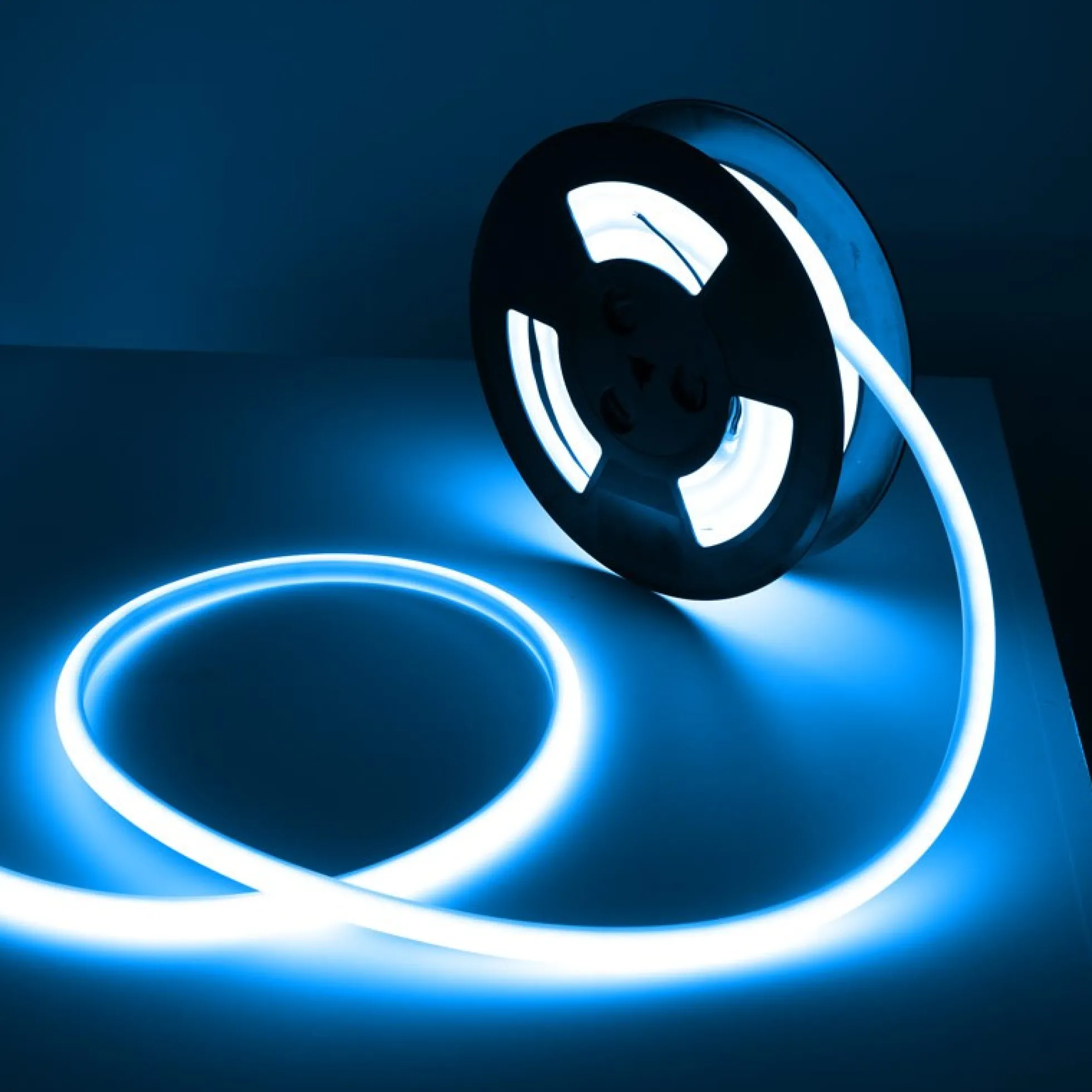 Neón LED flexible 24V DC - 12x12mm - 10 metros - Kit completo - 11W/m - IP67 - Curvatura vertical