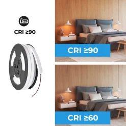 Neón LED flexible 24V DC - 10x18mm - 10 metros - Kit completo - 11W/m - IP67 - Curvatura lateral