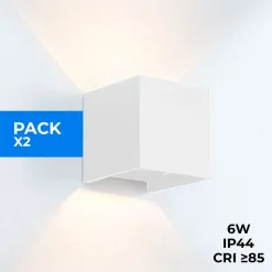 Pack de 2 Apliques de pared