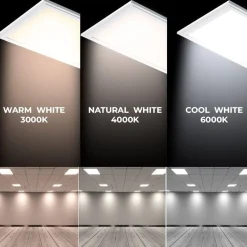 Pack de 2 paneles LED slim 60X60 cm - Driver Philips - 44W - UGR19 - IP40