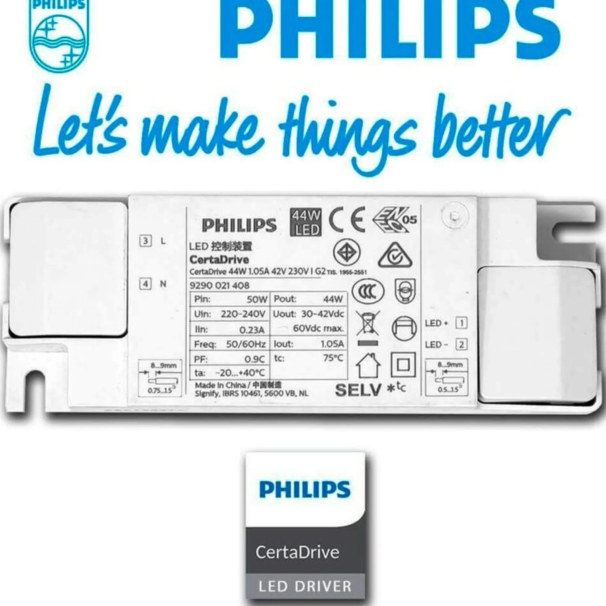 Pack de 4 paneles LED slim 60X60 cm - Driver Philips - 44W - UGR19 - IP40