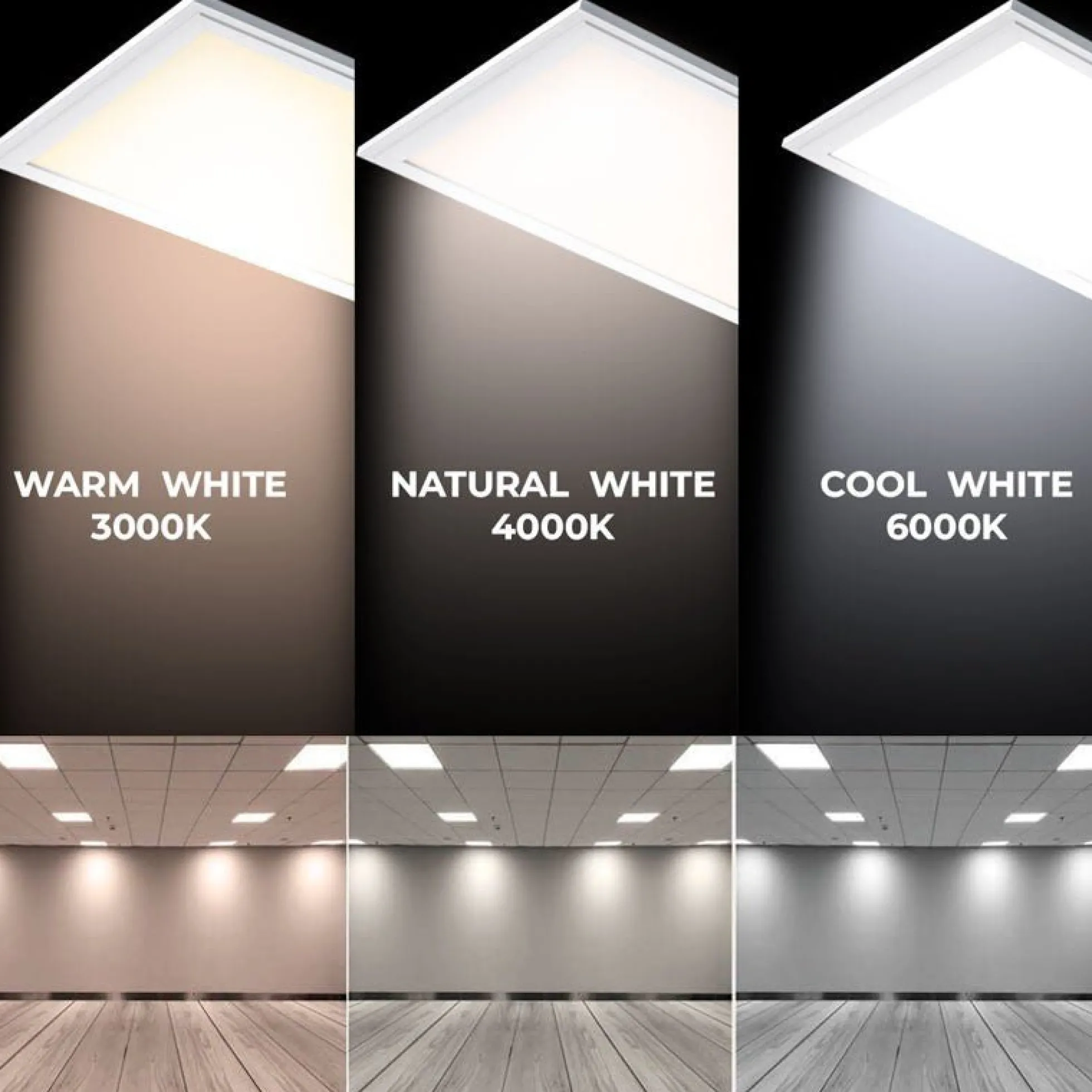 Pack de 12 paneles LED slim 120X30 cm - Driver Philips - 44W - UGR19 - IP40