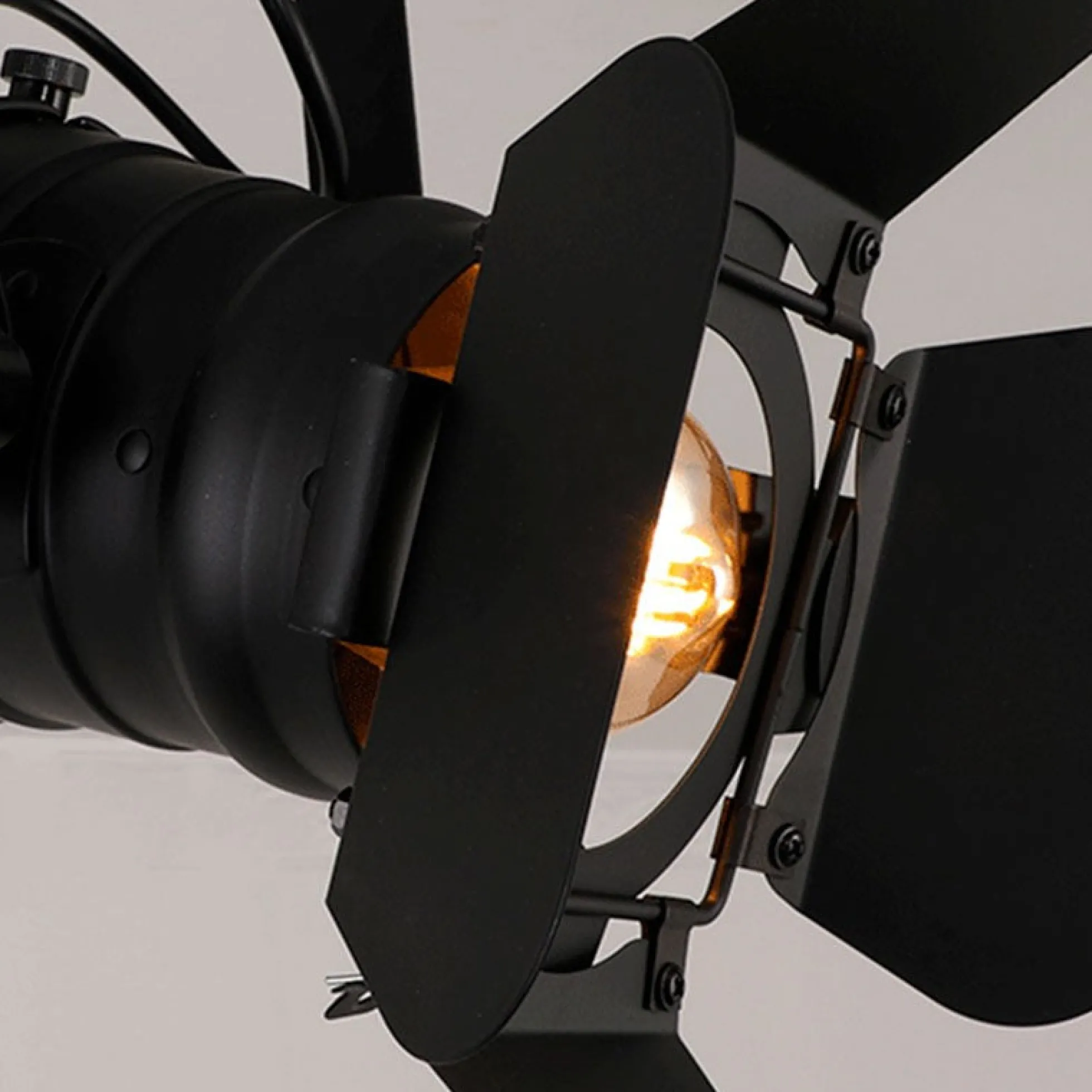 Pack Foco de carril monofásico orientable "CINEMA" con Bombilla LED PAR30 E27