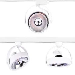 Pack Foco LED de carril monofásico + Bombilla LED AR111 GU10