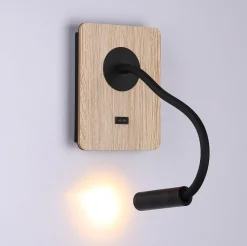 Pack x 2 - Aplique de pared flexible para lectura "LONDON" - Chip CREE - 3W