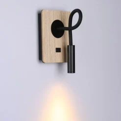 Pack x 2 - Aplique de pared flexible para lectura con puerto USB 