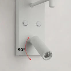 Pack x 2 - Aplique de pared para lectura con foco LED 