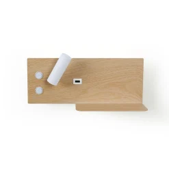 Pack x 2 - Aplique de pared para lectura con puerto USB 