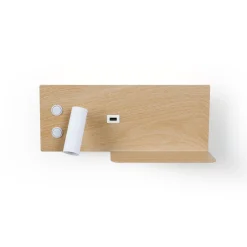 Pack x 2 - Aplique de pared para lectura con puerto USB 