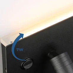 Pack x 2 - Aplique de pared para lectura con puerto USB 