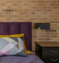 Pack x 2 - Aplique de pared para lectura con puerto USB 