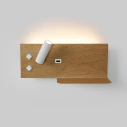 Pack x 2 - Aplique de pared para lectura con puerto USB 