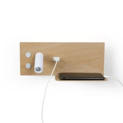 Pack x 2 - Aplique de pared para lectura con puerto USB 