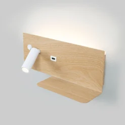 Pack x 2 - Aplique de pared para lectura con puerto USB 
