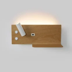 Pack x 2 - Aplique de pared para lectura con puerto USB 
