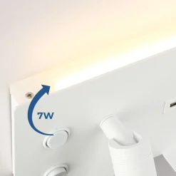 Pack x 2 - Aplique de pared para lectura con puerto USB 