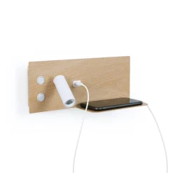 Pack x 2 - Aplique de pared para lectura con puerto USB 