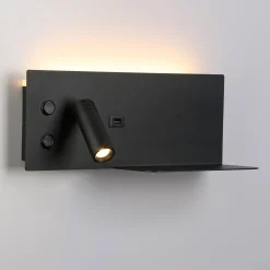 Pack x 2 - Aplique de pared para lectura con puerto USB 