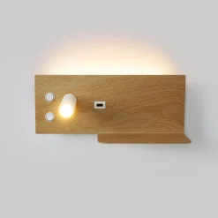 Pack x 2 - Aplique de pared para lectura con puerto USB 