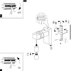 Pack X2 Apliques de pared rústicos de madera "RUDER" E27