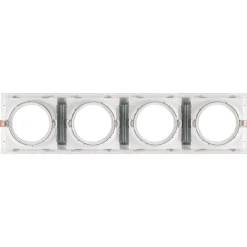 Pack x 4 - Aro downlight cuadrado tipo cardan para bombilla QR111 o AR111 - Corte 155 x 155 mm
