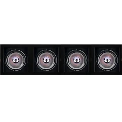 Pack x 4 - Aro downlight cuadrado tipo cardan para bombilla QR111 o AR111 - Corte 155 x 155 mm