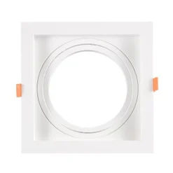 Pack x 4 - Aro downlight cuadrado tipo cardan para bombilla QR111 o AR111 - Corte 155 x 155 mm